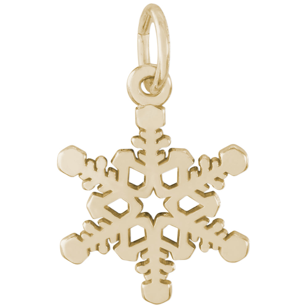 Rembrandt 14k Yellow Gold Snowflake Charm