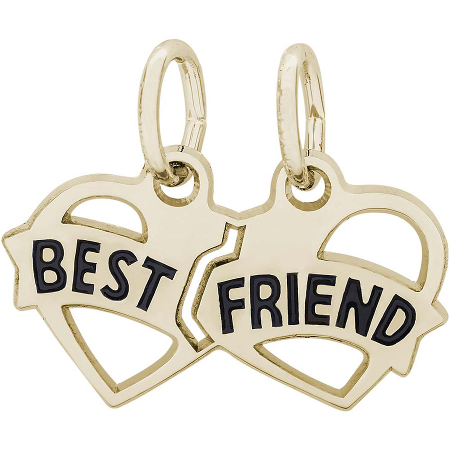 Rembrandt 14k Yellow Gold Best Friends Charm