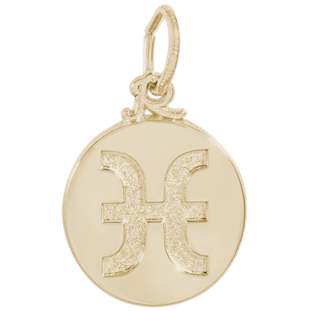 Rembrandt 14k Yellow Gold Pisces Charm