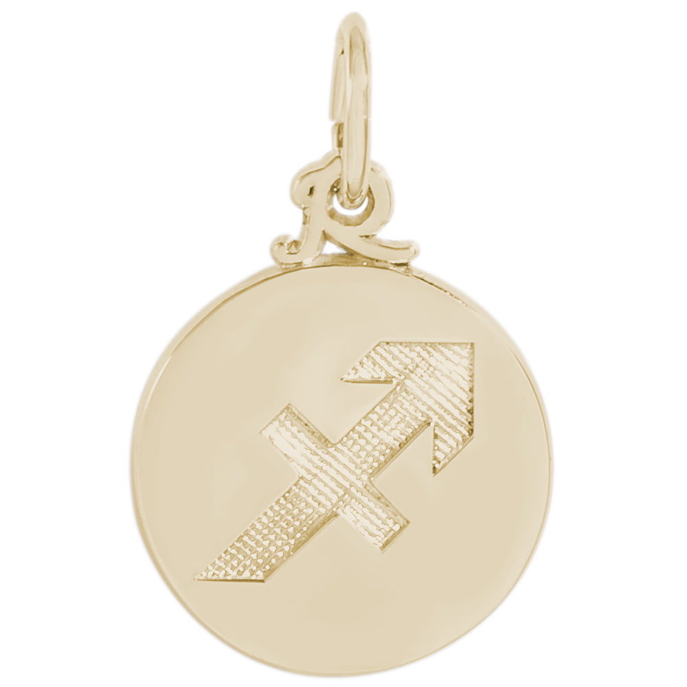 Rembrandt 14k Yellow Gold Sagittarius Charm