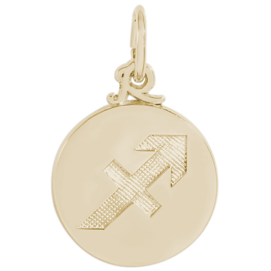 Rembrandt 14k Yellow Gold Sagittarius Charm