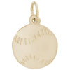 Rembrandt 14k Yellow Gold Baseball Charm