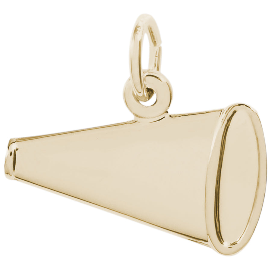 Rembrandt 14k Yellow Gold Megaphone Charm