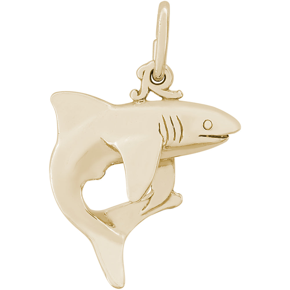 Rembrandt 14k Yellow Gold Shark Charm