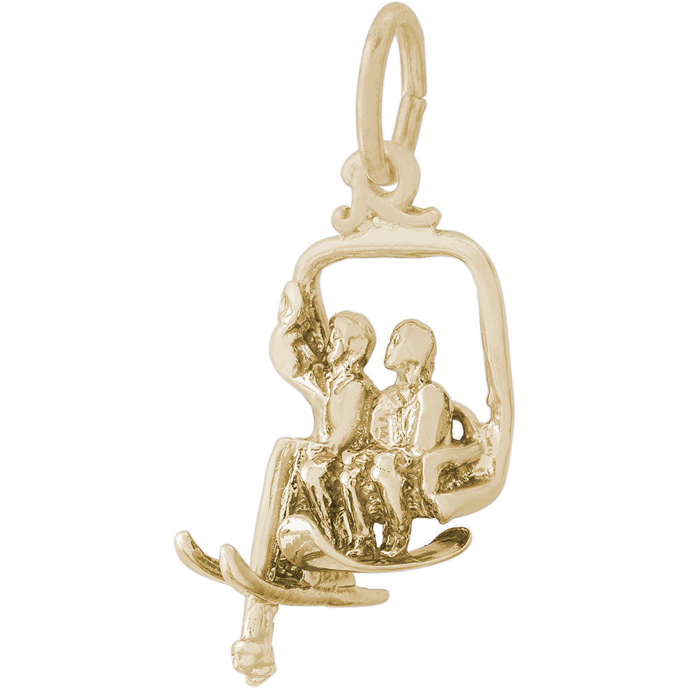 Rembrandt 14k Yellow Gold Ski Lift Charm