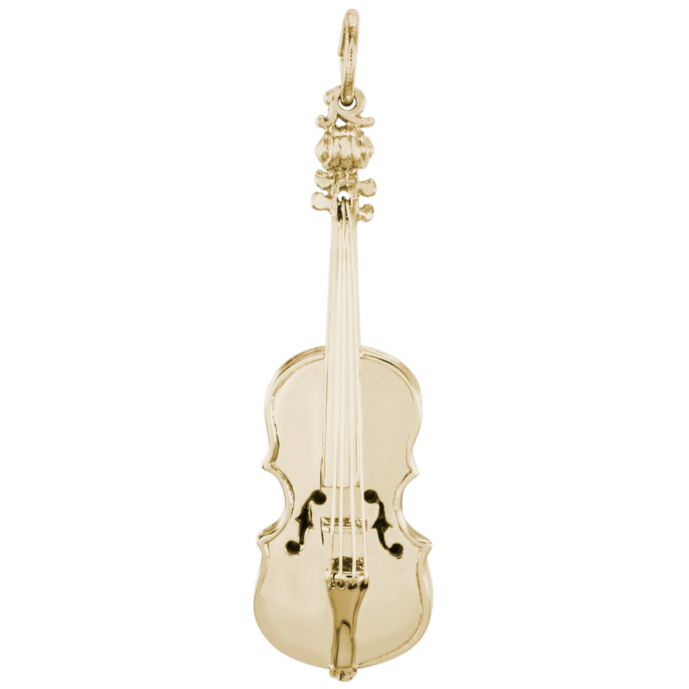 Rembrandt 14k Yellow Gold Violin Charm