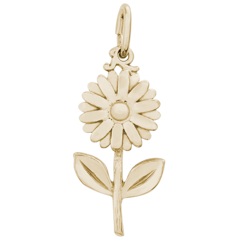 Rembrandt 14k Yellow Gold Daisy Charm