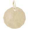 Rembrandt 14k Yellow Gold Plain Charm Tag Charm