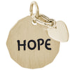 Rembrandt 14k Yellow Gold Hope Tag W/Heart Charm