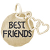 Rembrandt 14k Yellow Gold Best Friends Tag W/Heart Charm