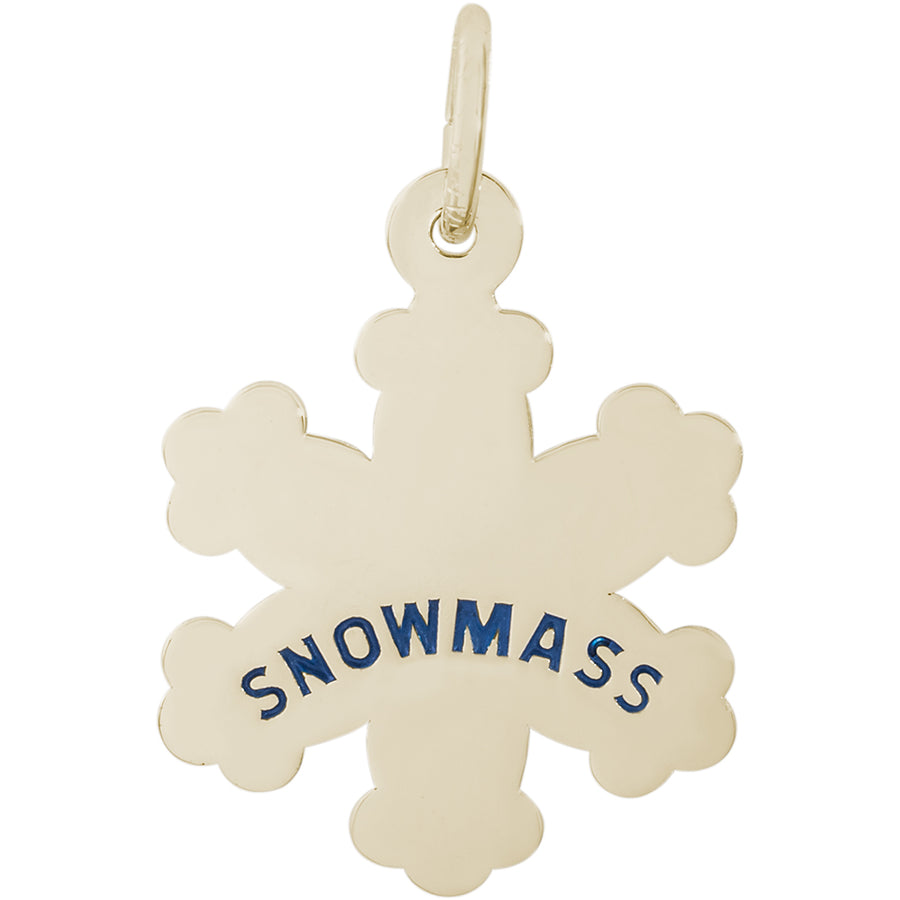 Rembrandt 14k Yellow Gold Snowmass Snowflakes Charm