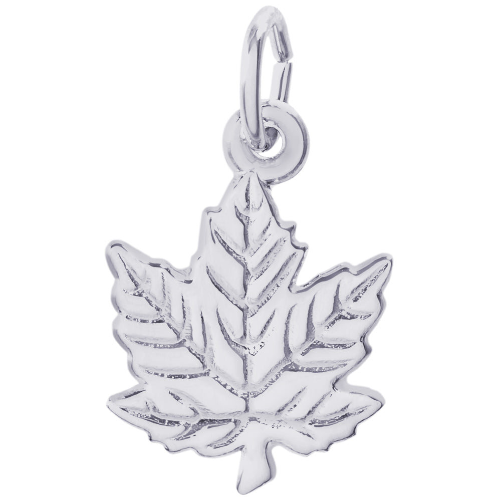 Rembrandt Sterling Silver Leaf Charm
