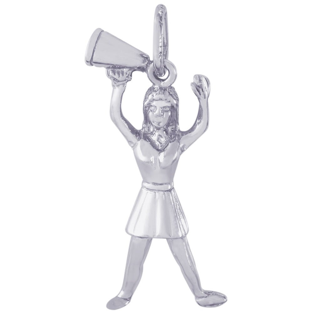 Rembrandt Sterling Silver Cheerleader Charm