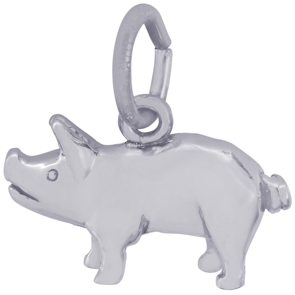 Rembrandt Sterling Silver Pig Charm