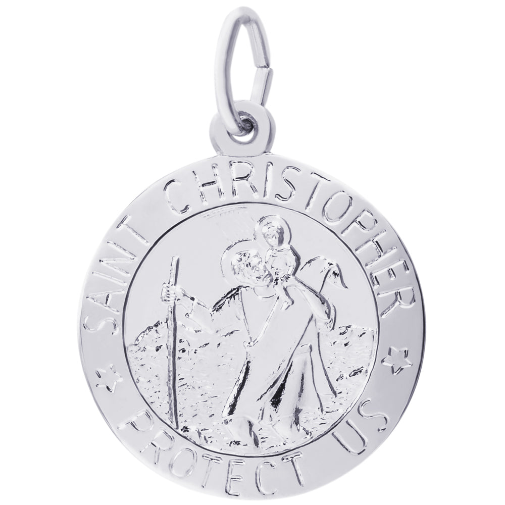 Rembrandt Sterling Silver St. Christpopher Charm