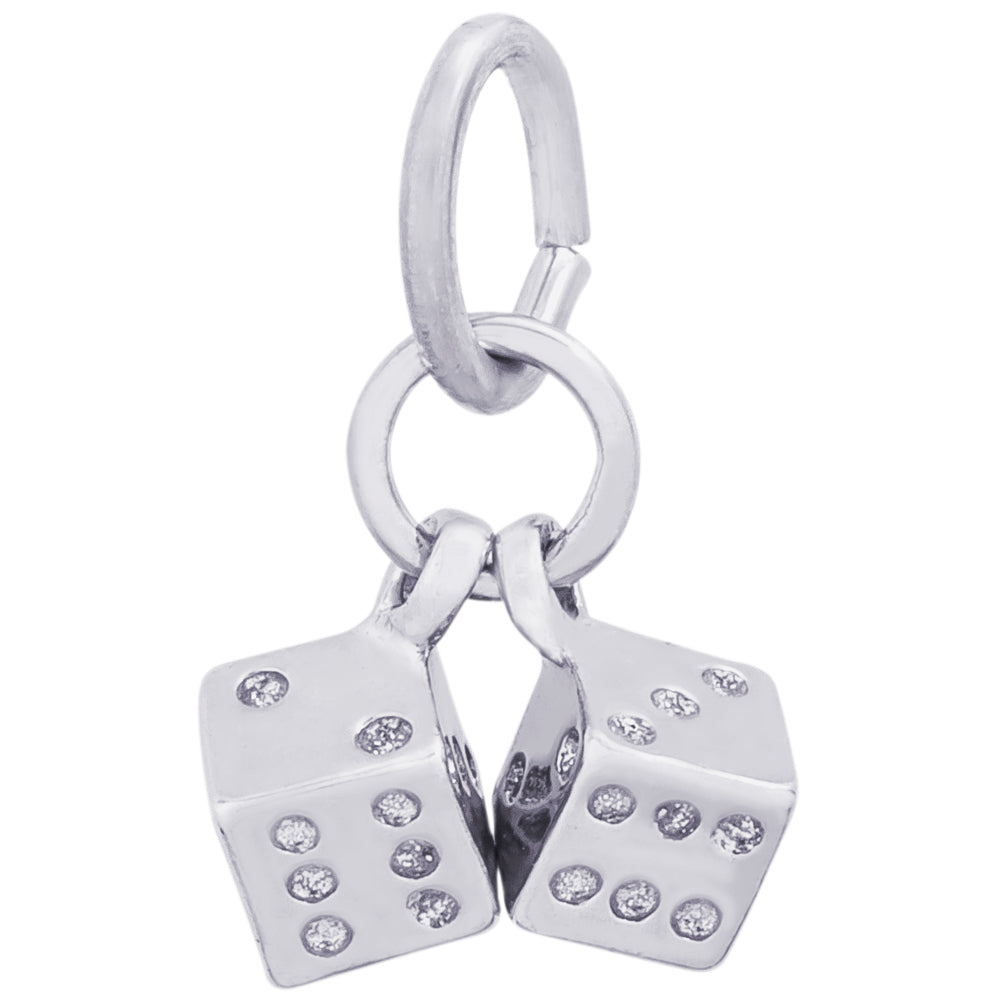 Rembrandt Sterling Silver Dice Charm