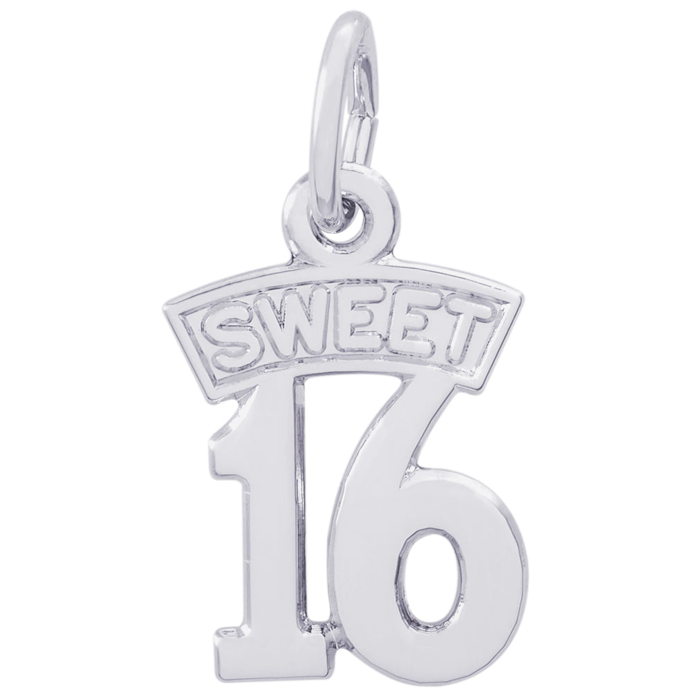 Rembrandt Sterling Silver Sweet 16 Charm