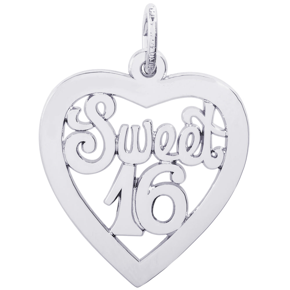 Rembrandt Sterling Silver Sweet 16 Charm