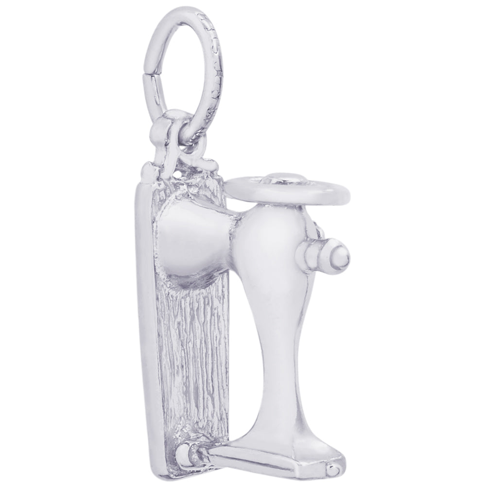 Rembrandt Sterling Silver Sewing Machine Charm
