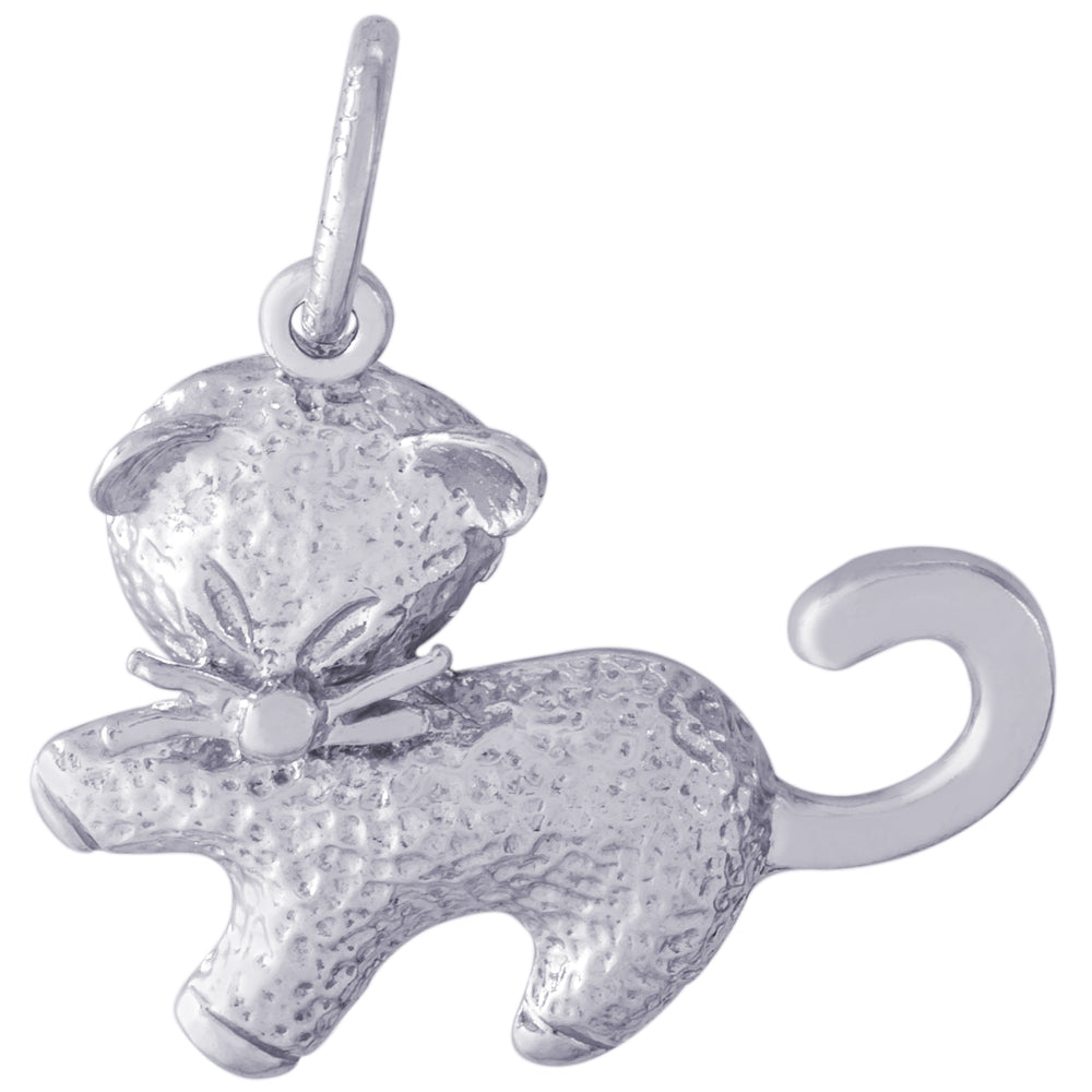 Rembrandt Sterling Silver Cat Charm