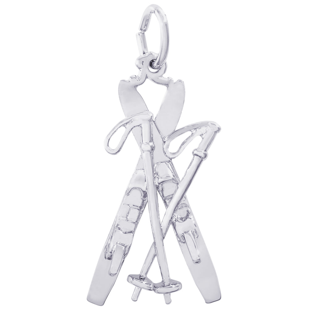 Rembrandt Sterling Silver Skis Charm