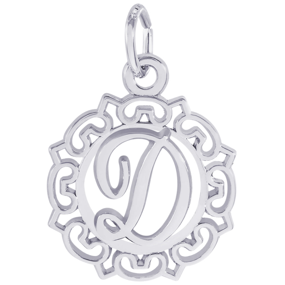 Rembrandt Sterling Silver Initial D Charm
