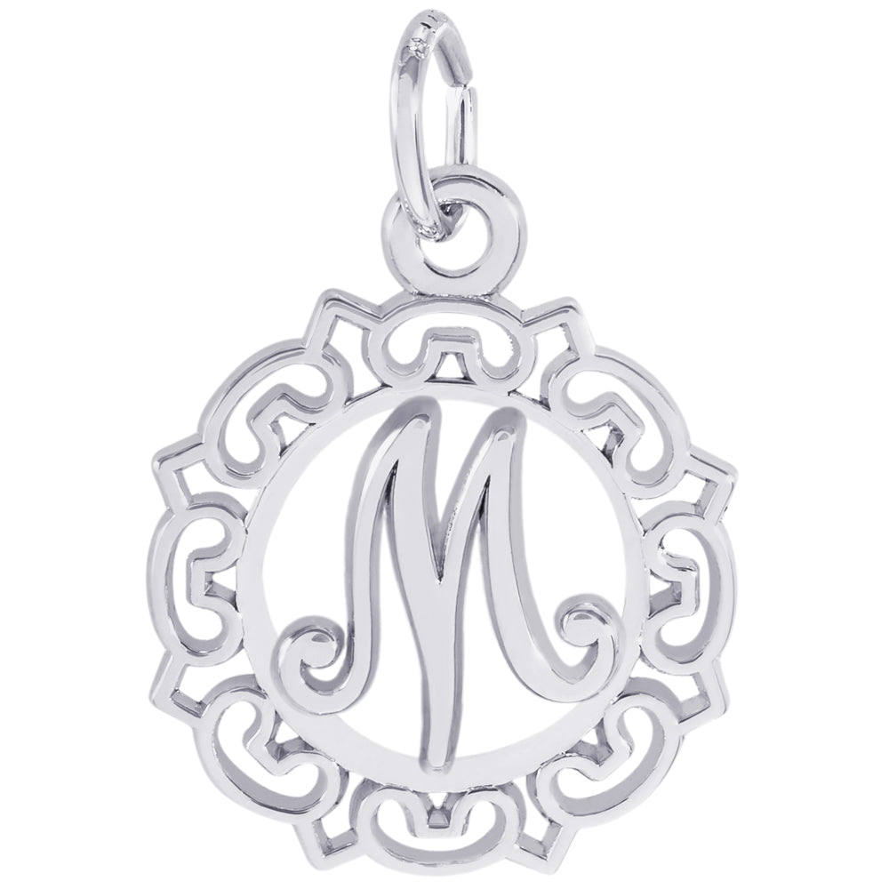 Rembrandt Sterling Silver Initial M Charm