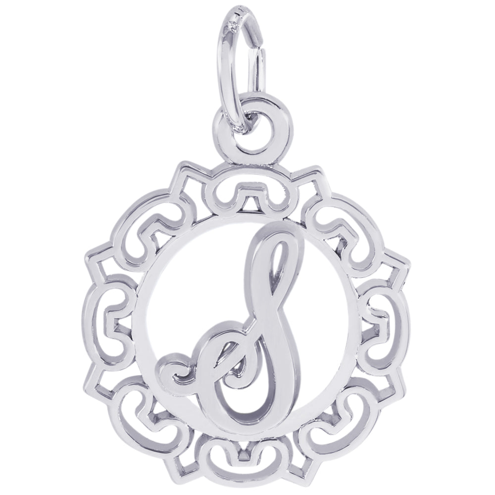 Rembrandt Sterling Silver Initial S Charm