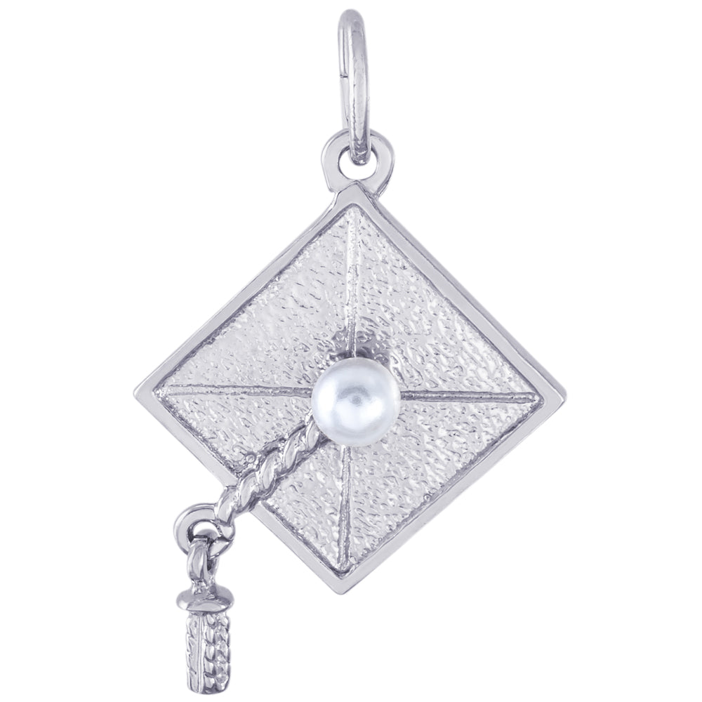 Rembrandt Sterling Silver Graduation Cap Charm