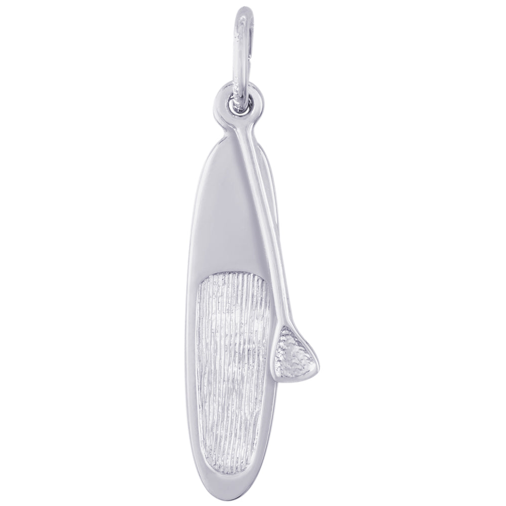Rembrandt Sterling Silver Paddle Board & Paddle Charm