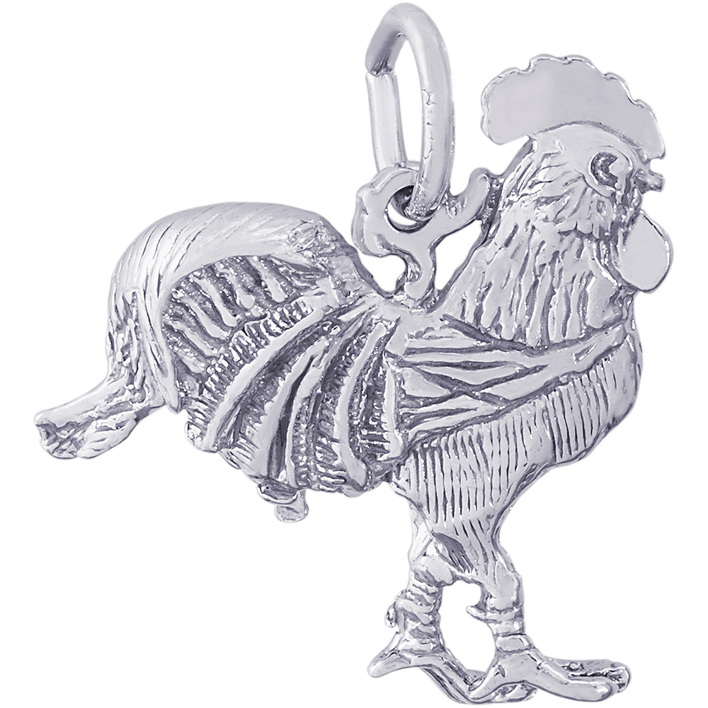 Rembrandt Sterling SilverRooster Charm