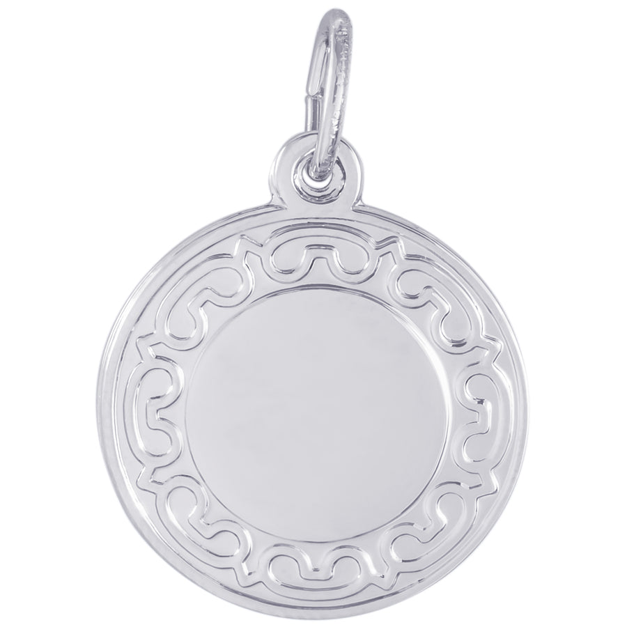 Rembrandt Sterling Silver Disc Charm