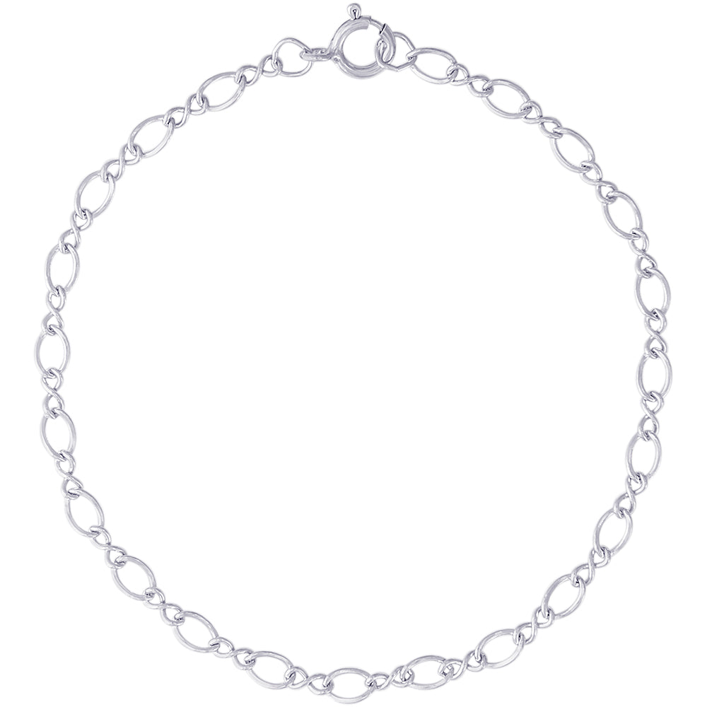 Rembrandt Sterling Silver 7 Inch Charm Bracelet