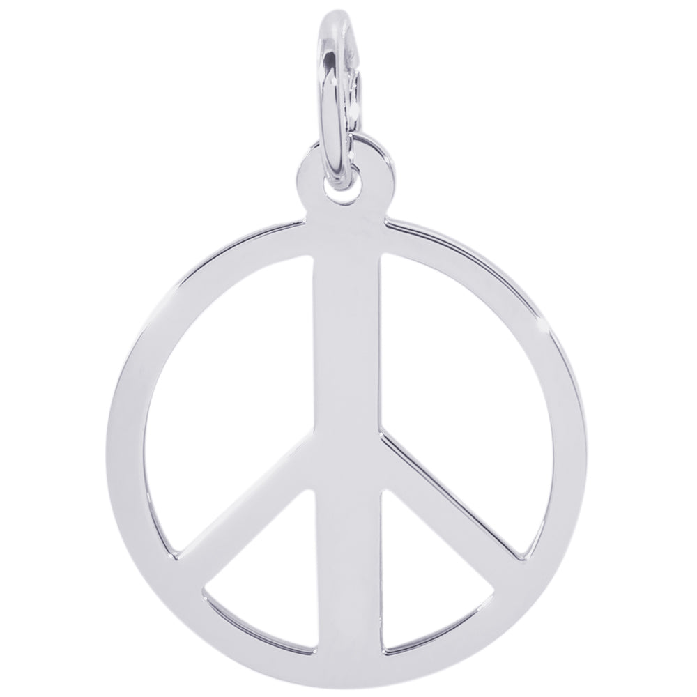 Rembrandt Sterling Silver Peace Symbol Charm