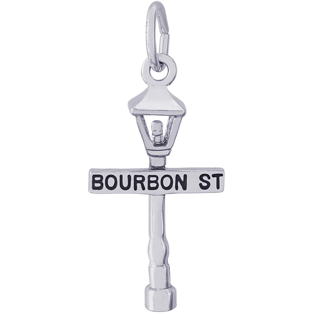 Rembrandt Sterling Silver Bourbon Street Lamp Post Charm