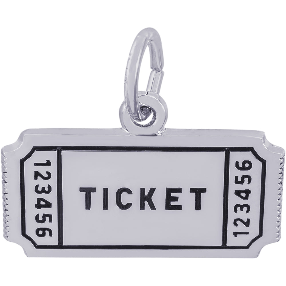 Rembrandt Sterling Silver Movie Ticket Charm