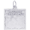 Rembrandt Sterling Silver Marriage Certificate Charm