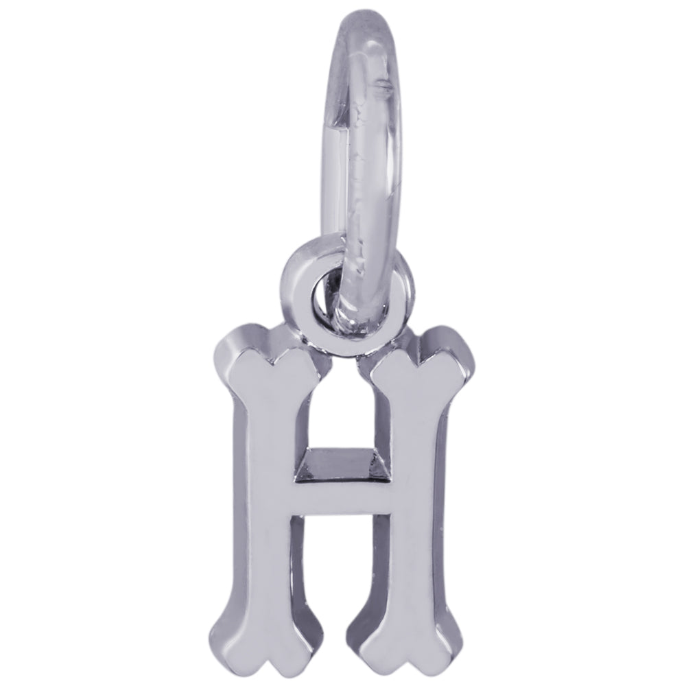 Rembrandt Sterling Silver Initial H Charm