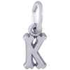 Rembrandt Sterling Silver Initial K Charm