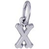 Rembrandt Sterling Silver Initial X Charm