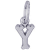 Rembrandt Sterling Silver Initial Y Charm