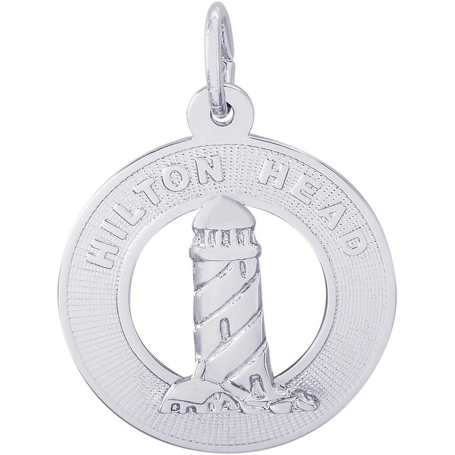 Rembrandt Sterling Silver Hilton Head, SC Lighthouse Charm