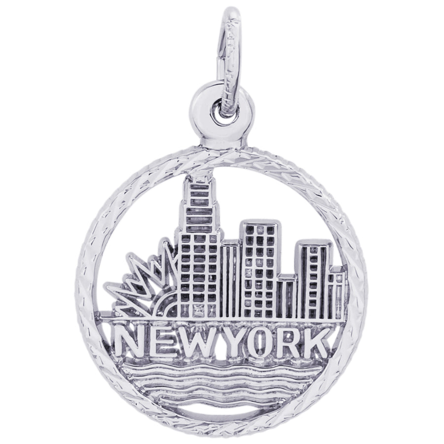 Rembrandt Sterling Silver New York Skyline Charm