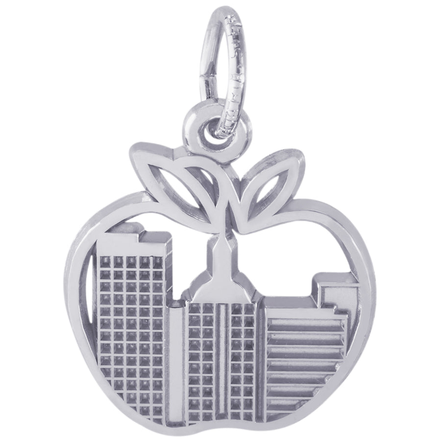 Rembrandt Sterling Silver New York Skyline Charm