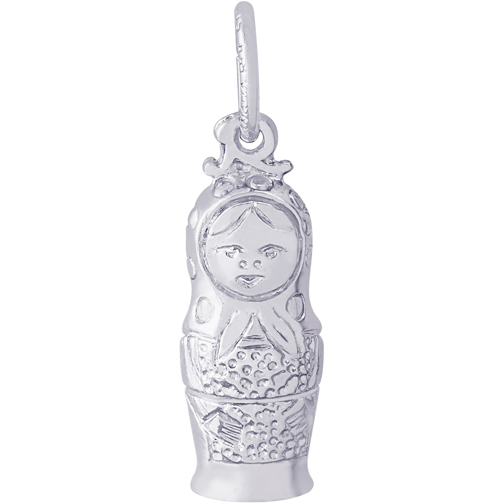 Rembrandt Sterling Silver Matryoshka Doll Small Charm