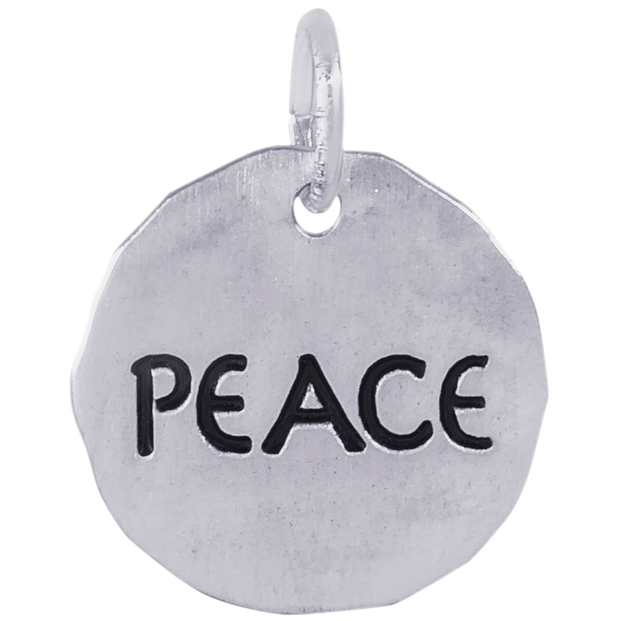 Rembrandt Sterling Silver Peace Charm Tag Charm