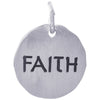 Rembrandt Sterling Silver Faith Charm Tag Charm