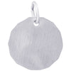 Rembrandt Sterling Silver Plain Charm Tag Charm