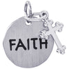 Rembrandt Sterling Silver Faith Tag W/Cross Charm